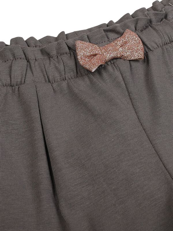 Girls Medium Grey Short Knitted Trouser image number 2